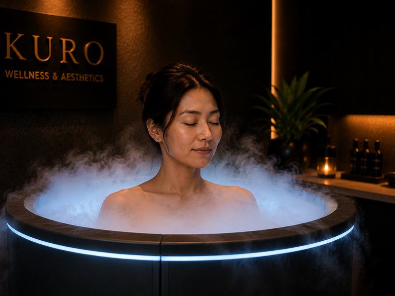 Cryotherapy session at Kuro Clinic Los Angeles — whole-body cold therapy for recovery