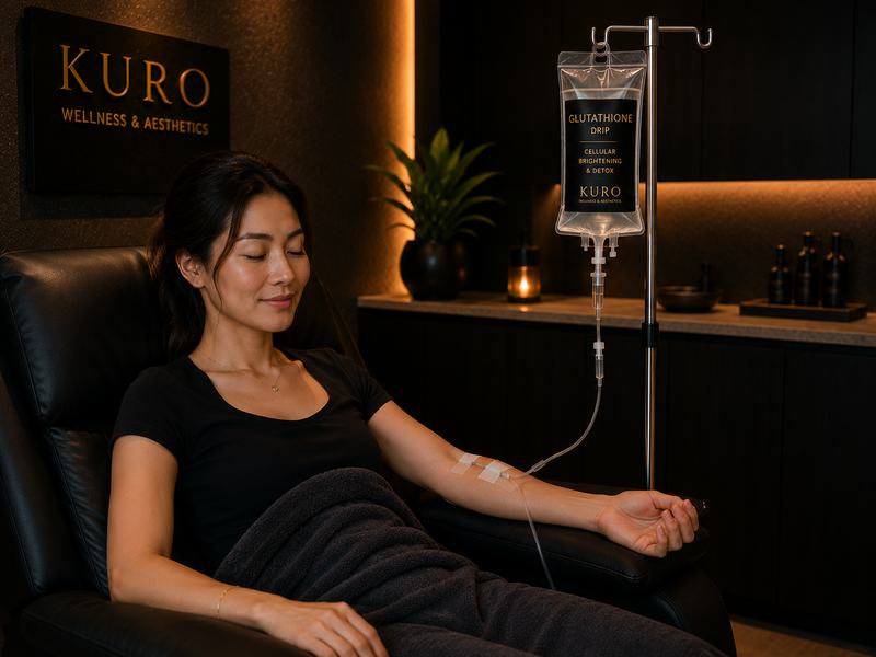 Glutathione drip treatment at Kuro Clinic Los Angeles — antioxidant IV infusion
