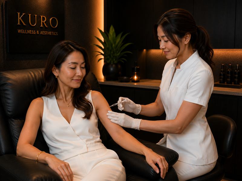 Vitamin injection at Kuro Clinic Los Angeles — fast-acting B12 and D3 shots